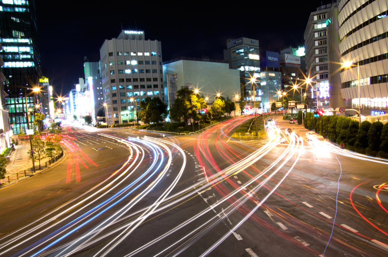 梅田歩道橋から