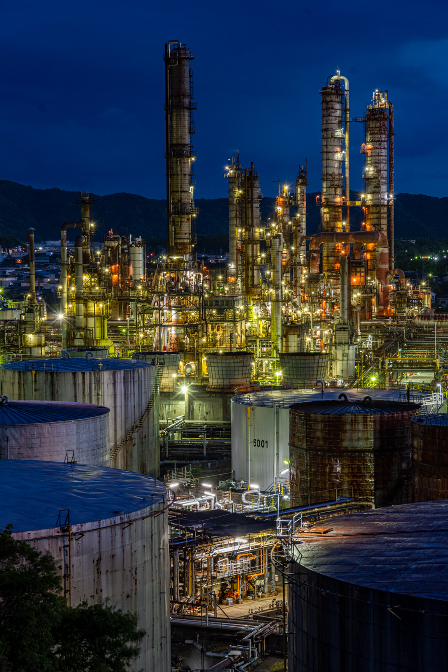 JXTGエネルギー和歌山製油所 工場夜景画像